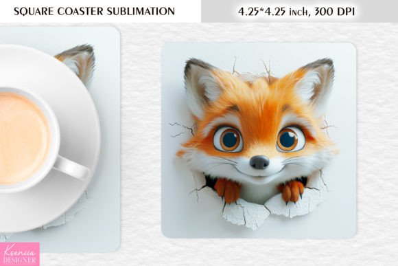 3D Funny Animal Square Coaster: A Strategic Digital Asset for Branding and Creativity