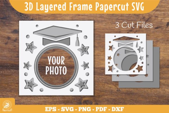 3D Layered Frame Graduation Papercut SVG: A Creative Tool for Celebrating Milestones