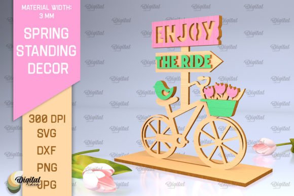 3D Spring Standing Decor Laser Cut β Creative Possibilities for Modern Designers