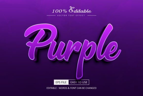 Craft Your Brand’s Story with the Purple Editable 3D Text Effect