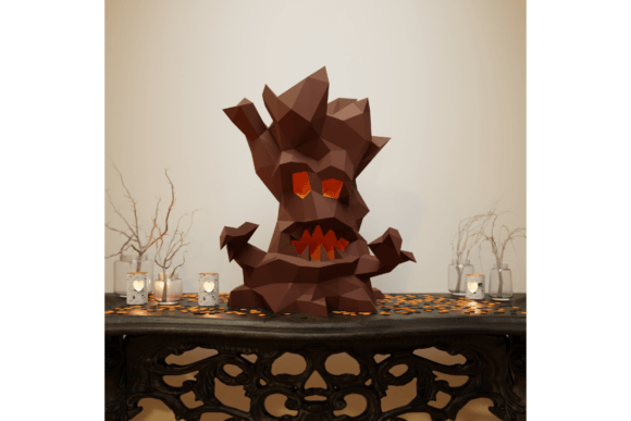 DIY 3D Papercraft Scary Tree: A Spooky Halloween Decor Addition