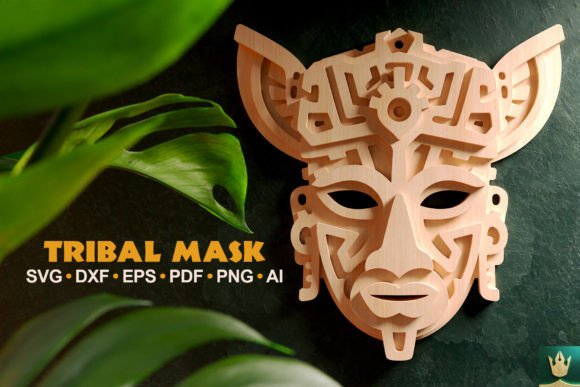 Enhancing Design Projects with the Tribal Mask V5 3D Layered SVG Cut File