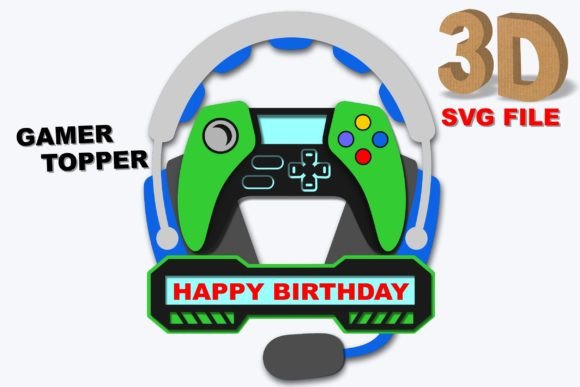 GAMER Topper 3D SVG – A Creative Tool for Gamers and Craft Enthusiasts