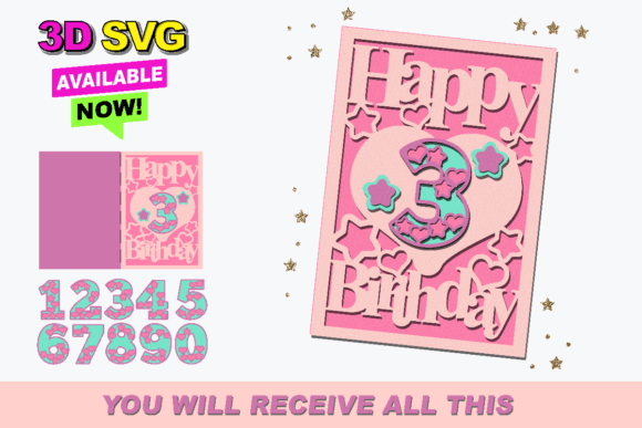 Happy Birthday Card 3D SVG Heart: A Creative Way to Celebrate Birthdays