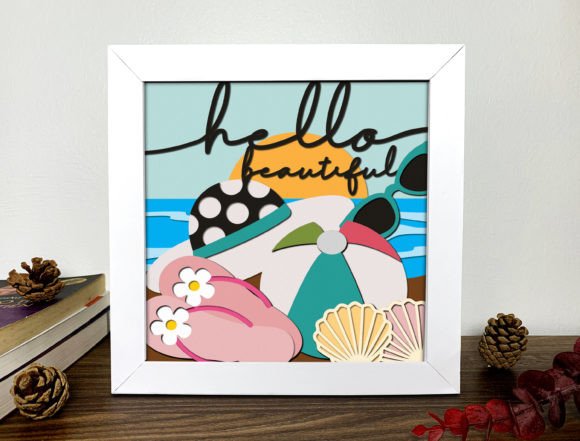 Hello Summer 3D Shadow Box SVG: A Creative Tool for Modern Designers and Craft Enthusiasts