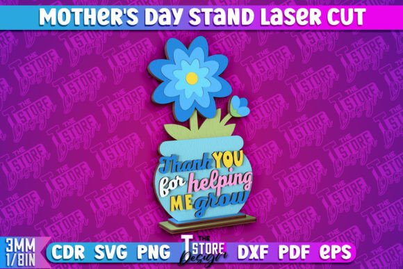 Mother’s Day Stand 3D Stand Laser Cut